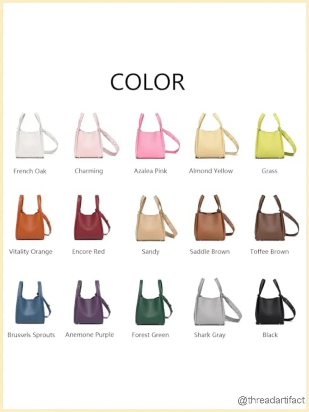 Mini Faux Leather Bucket Crossbody Bag with Top Handle Adjustable Strap